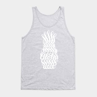 Fun Summer Hawaii Vacay Pineapple Art Design Tank Top